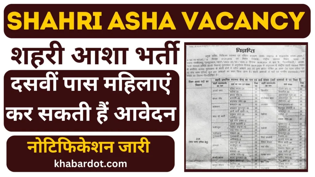 shahri-asha-vacancy-notification