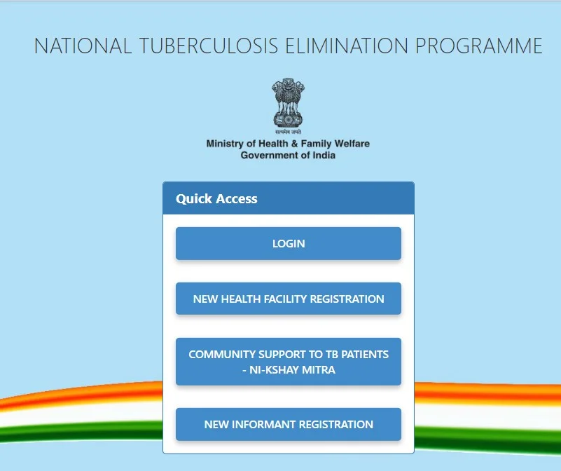 Nikshay Poshan Yojana 2024-Homepage